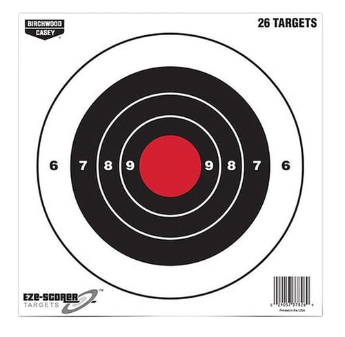 Birchwood Casey EZE-Scorer Target  <br>  Bullseye 8 in. 26 pk.