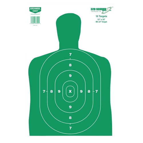 Birchwood Casey 37204 EZE-Scorer Green Target Paper 12