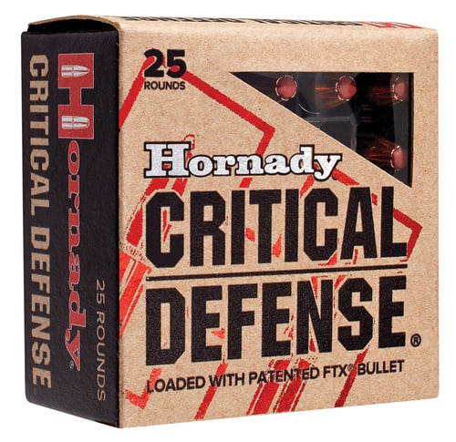 HORNADY CRITICAL DEFENSE  .327 FEDERAL 80GR FTX 25RD 10BX/CS