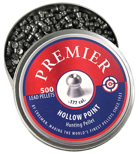Crosman LHP77 Premier  177 Lead Hollow Point 500 Per Tin