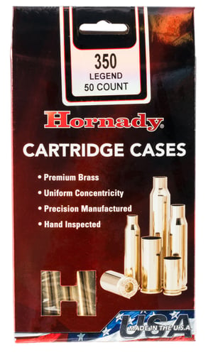 Hornady 87296 Unprimed Cases Cartridge 350 Legend Rifle Brass