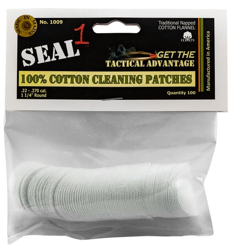 Seal 1 1009 Cleaning Patches  22-270 Cal Cotton 1.25