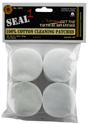 Seal 1 1012 Cleaning Patches 100 Count Cotton 2.25