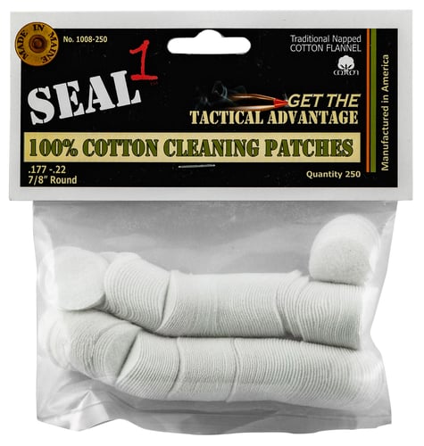 Seal 1 1008250 Cleaning Patches  .177-22 Cal 0.88