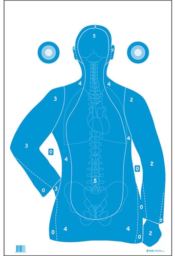 Action Target FB21EANTAV2100 Qualification  Silhouette/Vitals Paper Hanging 23