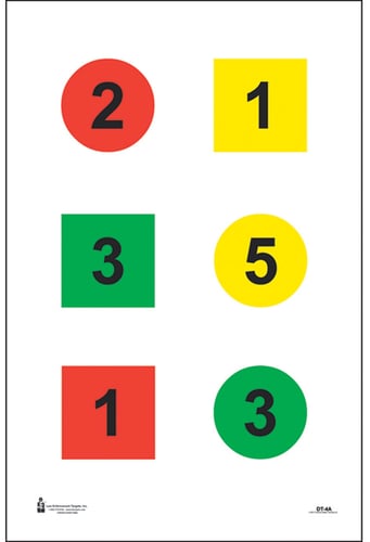 Action Target DT4A100 Training Discretionary Command Circle/Square Paper 23