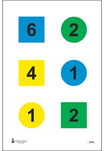 Action Target DT4B100 Training Discretionary Command Circle/Square Paper 23