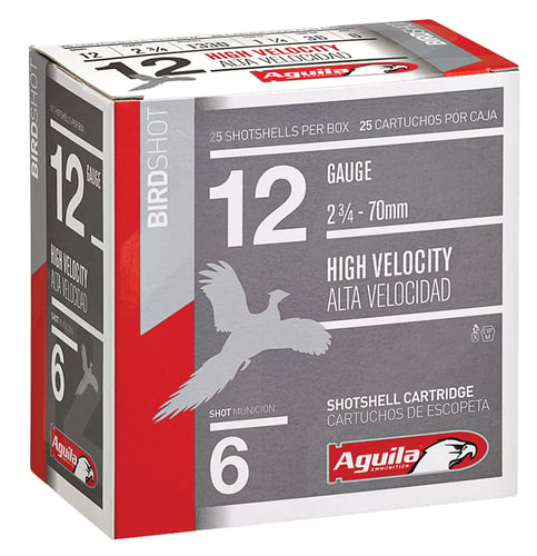 Aguila 1CHB1206 HV Field Shotshell 12 Ga, 2-3/4