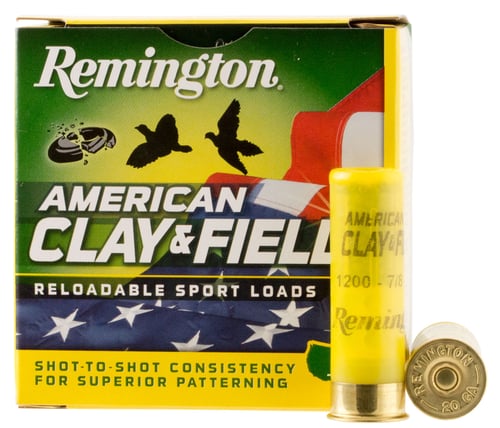 Remington Ammunition 20344 American Clay & Field Sporting Clay 12 Gauge 2.75