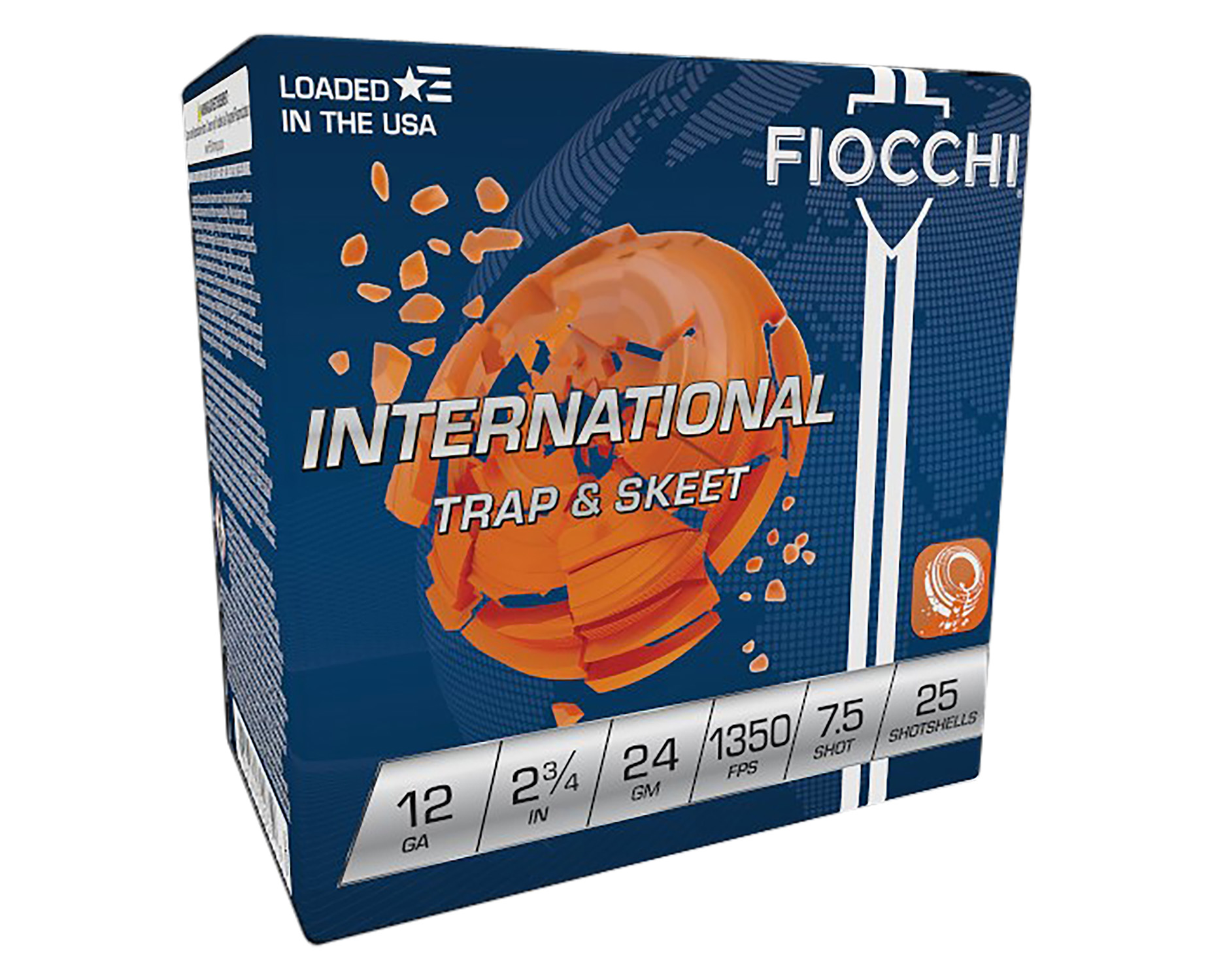 Fiocchi 12IN2475 Exacta Target International Trap & Skeet 12 Gauge 2.75