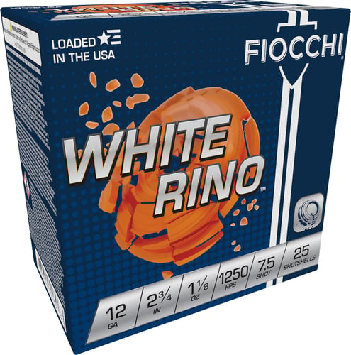 Fiocchi Exacta White Rino Shotshells 12ga 2-3/4