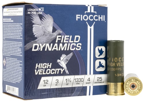 Fiocchi 123HV4 Field Dynamics High Velocity 12 Gauge 3