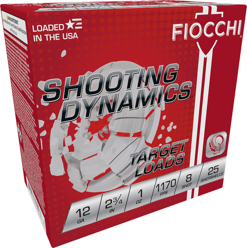 Fiocchi 12SD1L8 Shooting Dynamics Target 12 Gauge 2.75