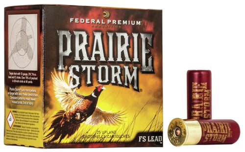 Federal PF154FS4 Prairie Storm - FS Lead Shotshell 12 GA, 2-3/4 in, No.