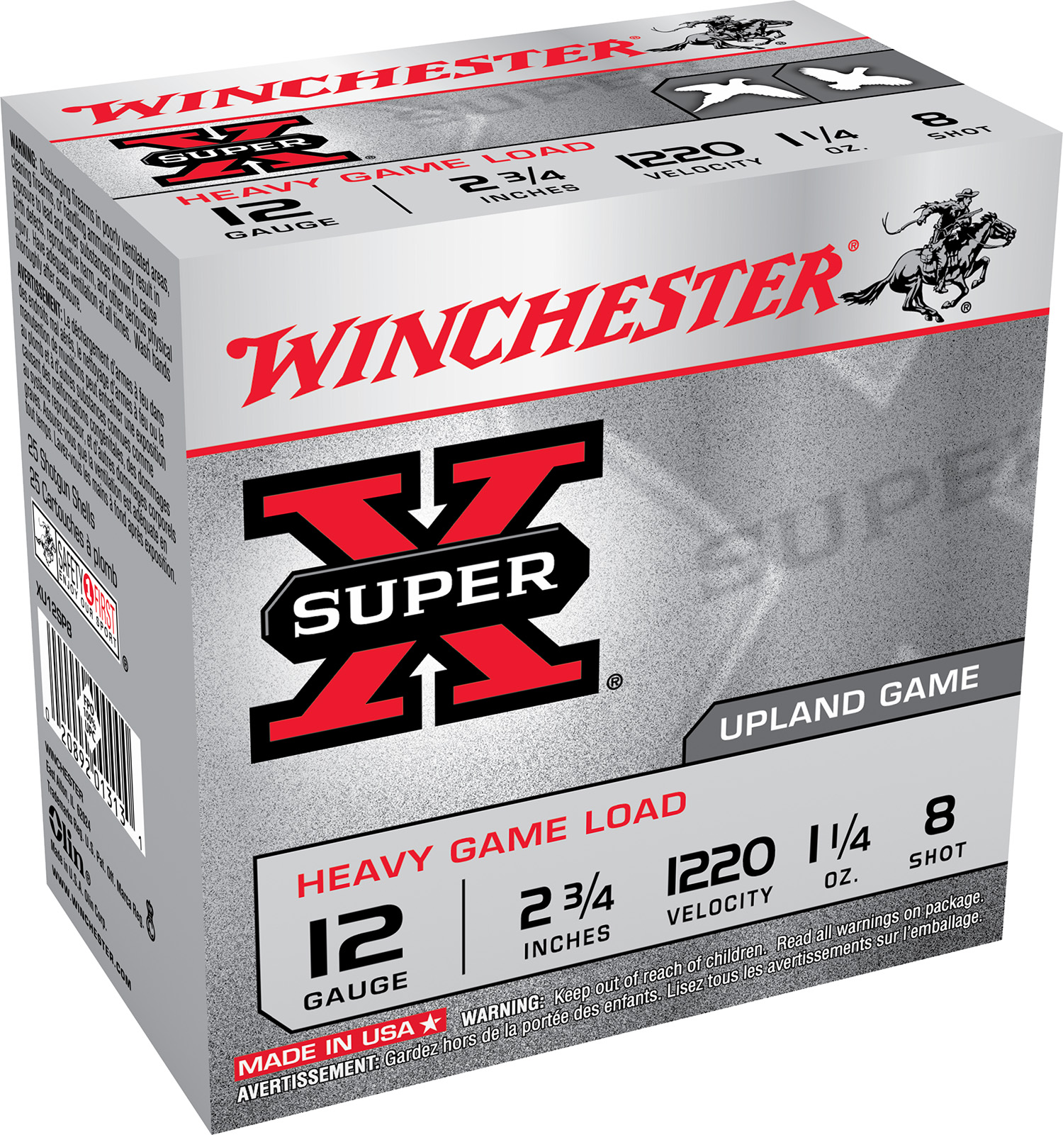 Winchester Ammo XU12SP8 Super X Heavy Game Load 12 Gauge 2.75