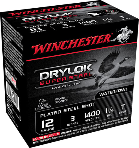 Winchester XSC123T Super-X Drylok Super Steel Shotshell 12 GA, 3 in
