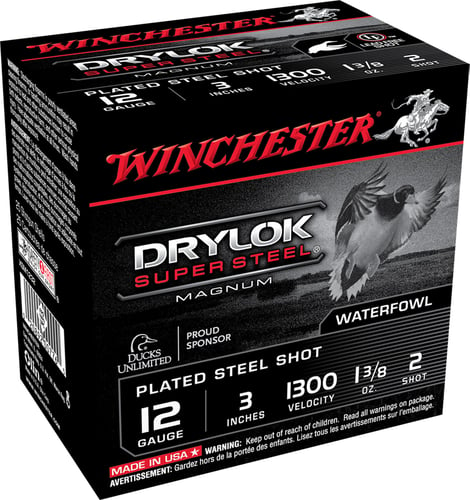 Winchester Ammo XSM1232 Drylok Super Steel Magnum 12 Gauge 3