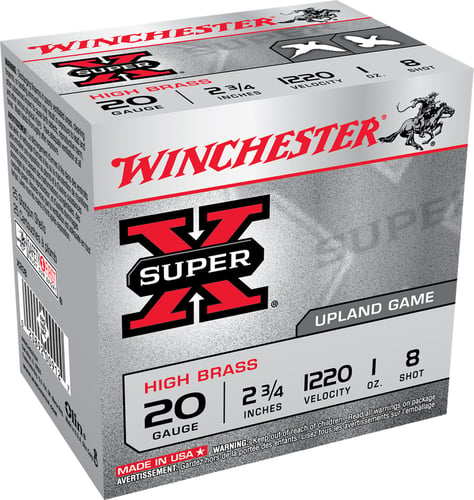 Winchester Ammo X208 Super X Heavy Game Load High Brass 20 Gauge 2.75