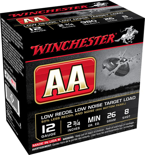 Winchester Ammo AA12FL8 AA Low Recoil 12 Gauge 2.75