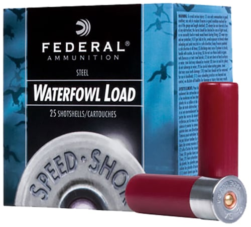 SPEED-SHOK 12GA 3IN 1.125OZ SZ 4 25RD/BXSpeed-Shok Shotshells 12 gauge - 3 inch - 1 1/8 ounce - #4 shot - 25 rounds perbox - 1550 FPS - Waterfowl load - Features Delta Waterfowl logo  - Ammunition that will perform every time without having to pay top dollarat will perform every time without having to pay top dollar