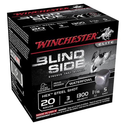 Winchester SBS2035 Blind Side Shotshell 20 GA, 3 in, No. 5