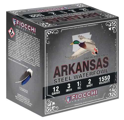 Fiocchi 123ADS2 Arkansas Steel  
12 Gauge 3