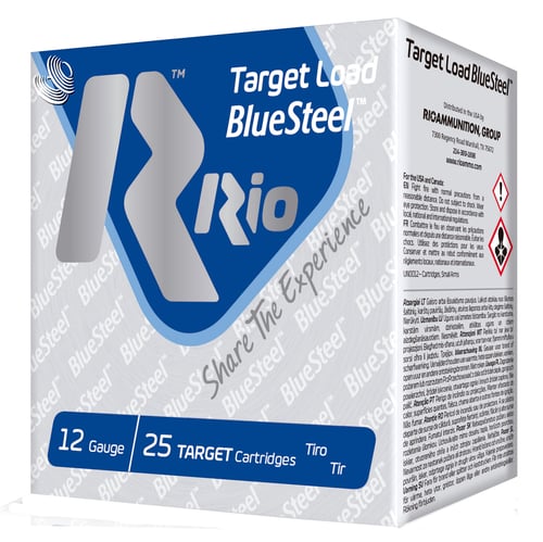 RIO Ammunition TLBS287 Target Load BlueSteel 24 Shotshell 12 Ga