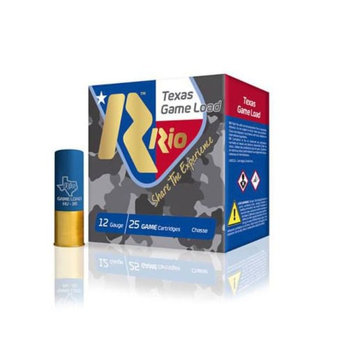 Rio Ammunition TG3675TX Texas Game Load High Velocity 12 Gauge 2.75