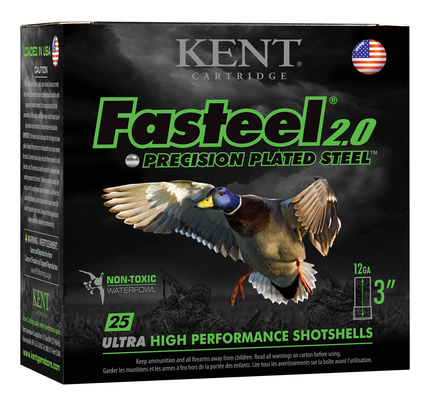 Kent K123FS40-BB Fasteel 2.0 Precision Plated Steel 12 GA 3