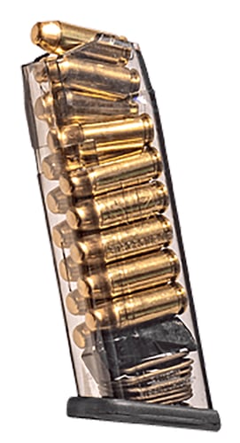 GLOCK 20 10MM 15RD MAGGlock 20, 29, 40 Magazine 10mm - 15 round - Translucent body - Fits the 10mm Glock 20, 29, 40 - Due to the wide variety of extensions for Glock, our mag base is designed to be compatible with Glock extensions - Easy disassembly with our spedesigned to be compatible with Glock extensions - Easy disassembly with our specially designedcially designed