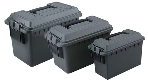 Reliant 10126 3-Piece Ammo Box  30 Cal 50 Cal Green Plastic