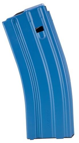 DuraMag 3023005175CPD Speed Replacement Magazine Blue Aluminum with Black Follower Detachable 30rd 223 Rem, 300 Blackout, 5.56x45mm NATO for AR-15