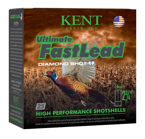 Kent Cartridge K162UFL285 Ultimate Fast Lead 16 Gauge 2.75