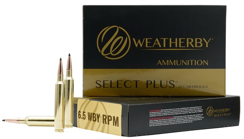 Weatherby Select Plus Barnes LRX Rifle Ammuntion 6.5 Wby RPM 127gr 3225 fps 20/ct