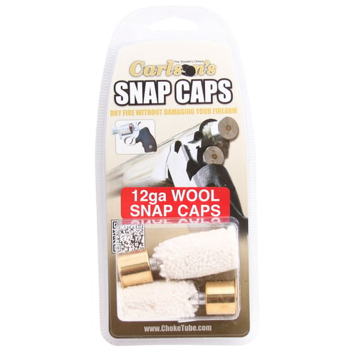 Carlsons Choke Tubes 00108 Snap Cap  12 Gauge Wool/Brass Base 2 Pack