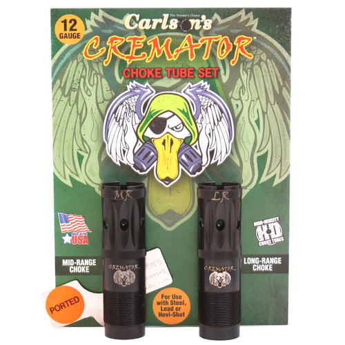 Carlson's Cremator Waterfowl Mid and Long Range Ported Choke Tube for 12 ga Winchester 2/ct