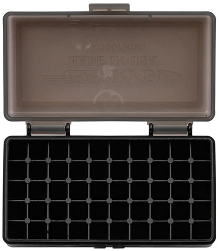 Berry's Ammo Box #401 - .380 cal/9mm 50/rd Smoke/Black