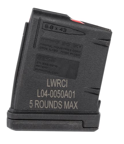 PMAG 6.8MM 5RDLWRCI SIX8 PMAG Black - 6.8 SPC - 5/RD - The 5 round 6.8 SPC PMAG for LWRCI Six8platform rifles features Magpul's M3 polymer technology and manufacturing processes for enhanced strength, durability, and reliability to exceed rigorous militsses for enhanced strength, durability, and reliability to exceed rigorous military performancary performanc