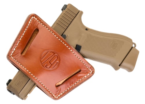 UIW MAX HLSTR CLASSIC MID/LRG FRMS BRNUniversal IWB/OWB Holster Classic Brown Leather - Most large frame handguns - With or without  rails and attachments - Universal, ambidextrous holster - Lightweight - IWB and OWB belt carry - Reinforced stitching - Allows freedom of movemenight - IWB and OWB belt carry - Reinforced stitching - Allows freedom of movementt