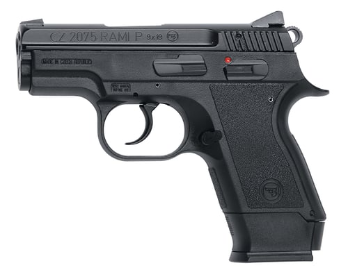 CZ-USA 01750 2075 RAMI Semi Auto Pistol 9mm, 3 in, Rubber Grp, 10+1