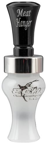 Echo Calls 79010 Meat Hanger  Double Reed Mallard Sounds Attracts Ducks Black/Pearl Acrylic