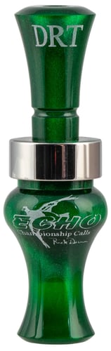 Echo Calls 79021 Timber  Double Reed Mallard Hen Sounds Attracts Ducks Green Pearl Acrylic