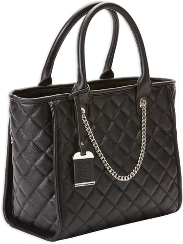 BULLDOG CONCEALED CARRY PURSE QUILTED TOTE STYLE BLACK