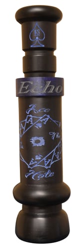 Echo Calls 90022 Ace in The Hole  Single Reed Attracts Ducks/ Mallard Sounds Matte Black Acrylic