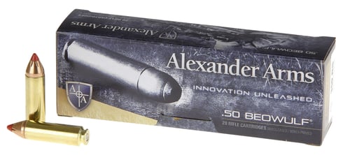 Alexander Arms AB300FTXBOX FTX  50 Beowulf 300 gr Hornady FTX 20 Per Box/ 10 Case