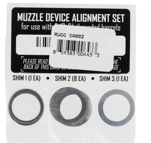 Rugged Suppressor SA002 Shim Kit  for 5/8