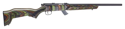 Savage Mark II Minimalist Rifle  <br>  .22 LR 18 in. Forest Green Wood Laminate RH