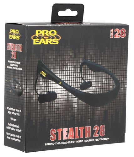 Pro Ears Stealth 28 Electronic Ear Buds 28dB Black