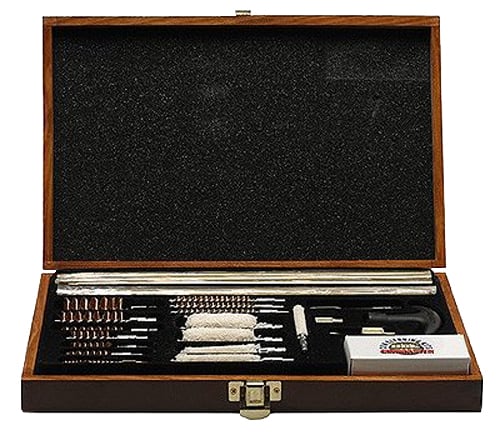 DAC UGC76W Deluxe Universal Cleaning Kit Multi-Caliber 35 Piece Wood Box