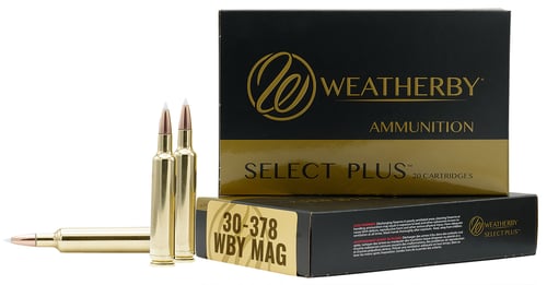 Weatherby H303220ELDX Select Plus  30-378 Wthby Mag 220 gr Hornady ELD X 20 Per Box/ 10 Case